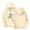 Children's Hoodies Loose Solid Color Hooded Sports Shirt Fashionable Sports Shirt