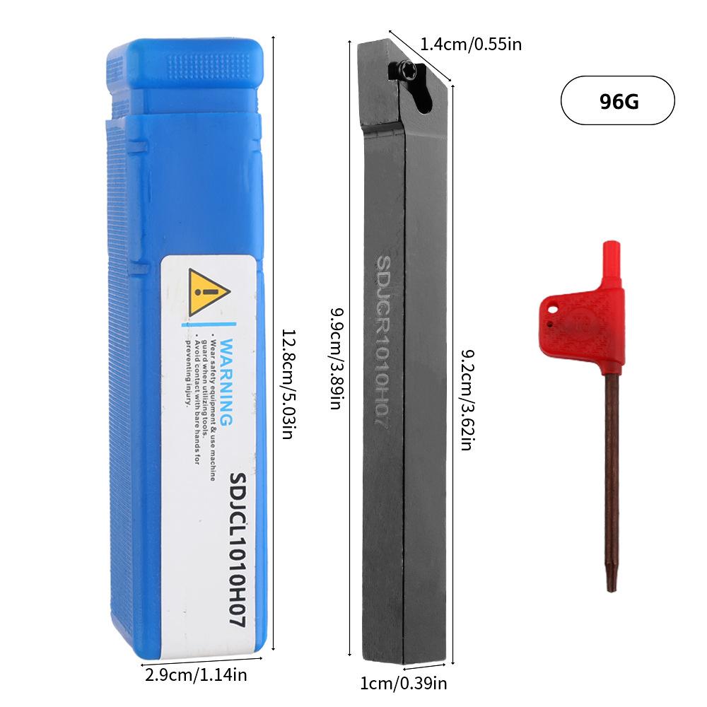 38'' 10mm Indexable Lathe Turning Tool 21Pcs Kit- 7Pcs Metal Lathe Tools Holder Set with 7Pcs