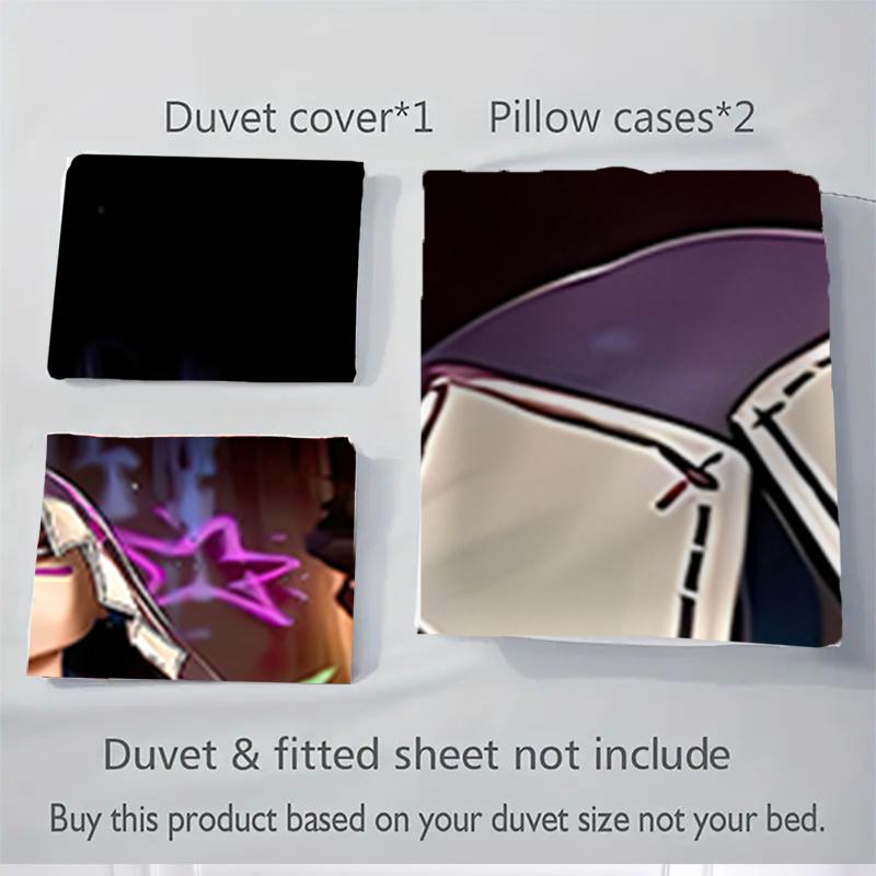 3pcs Jinx Home Decor Bedding Set-Universal Three-Piece Suit for Bedroom, Guest Room, Living Room, Hotel-Festive Gift for Fans, Travelers, Da