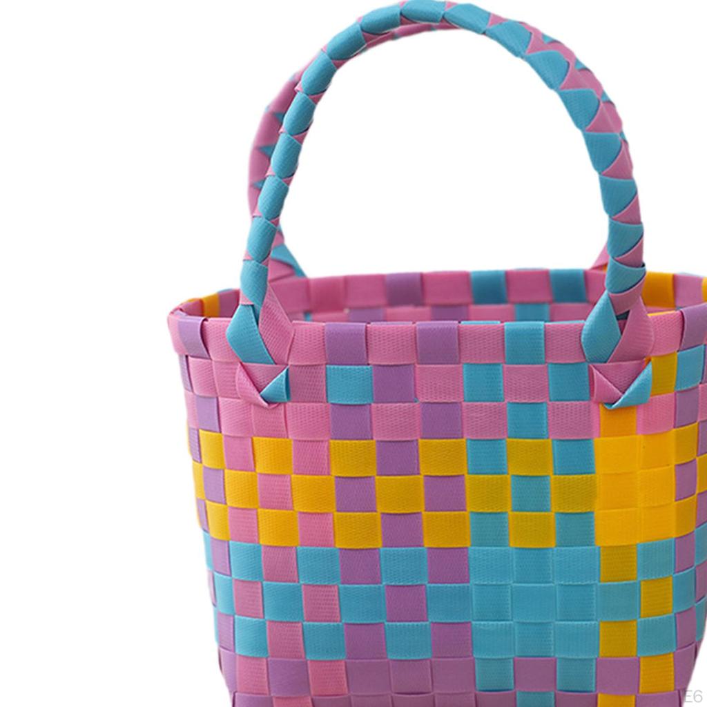 Breathable Woven Summer Handbag, Ideal for Beach, Picnics, Shopping, Vacation Or Travel