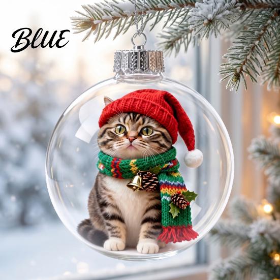 Decorative Holiday Tree Hanging Ball Ornament Light‑Up Christmas Story Baubles Glowing Mini Animals Ornament