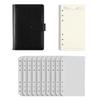 Pu Leather Loose-Leaf Notebook Macarone Color Budget Binder  Office Stationery Supplies
