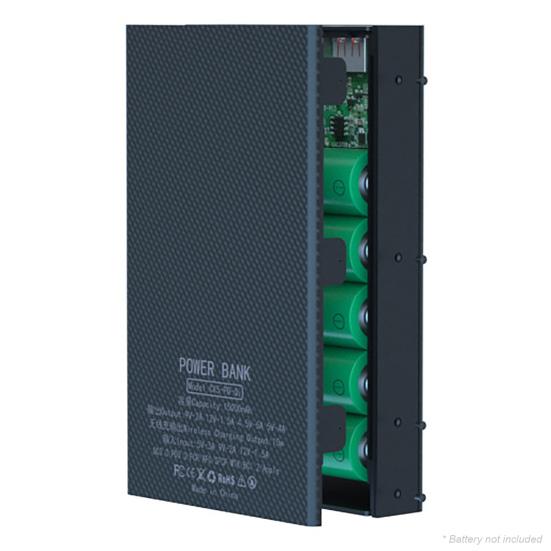 CX5 Power Bank Destacável DIY 5x18650 Case Sem Solda QC Estojo Carregador Portátil