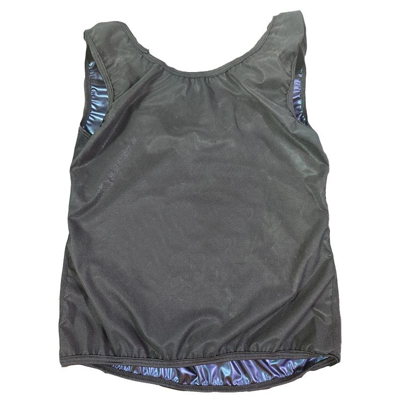 SWEAT SHAPER Women's Sauna Vest: Polymer Body Shaper in Silver