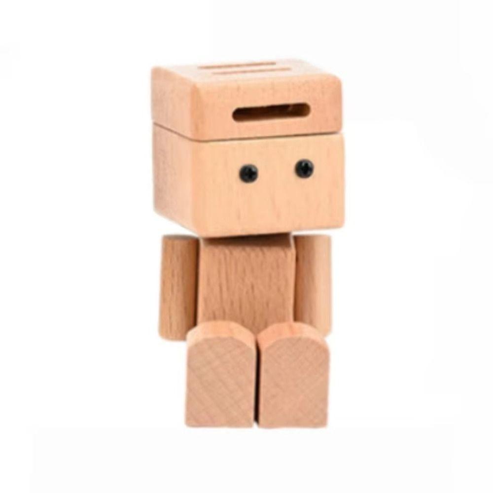Creative Mini Wooden Man Perfume Holder Ornament Car Aromatherapy Diffuser Home Decoration