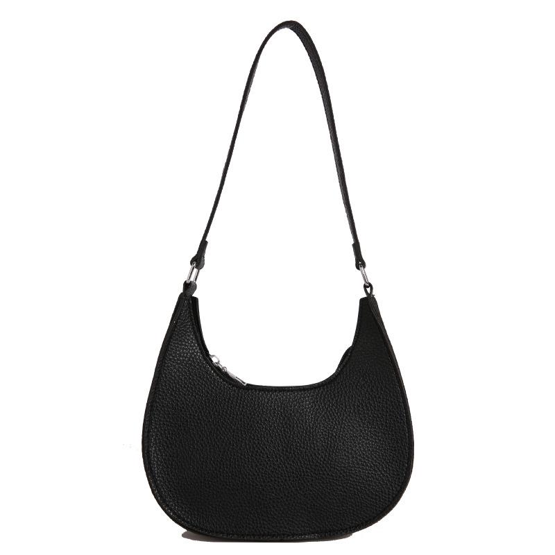 Women's Chic Lychee Pattern Crossbody Bag - Large Capacity, Versatile, Fashionable Shoulder & Dumpling Style