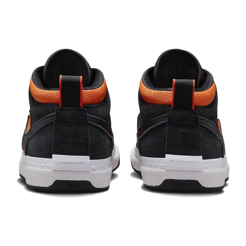 Nike React Leo SB Black Electro Orange Unisex Sneakers DX4361-002