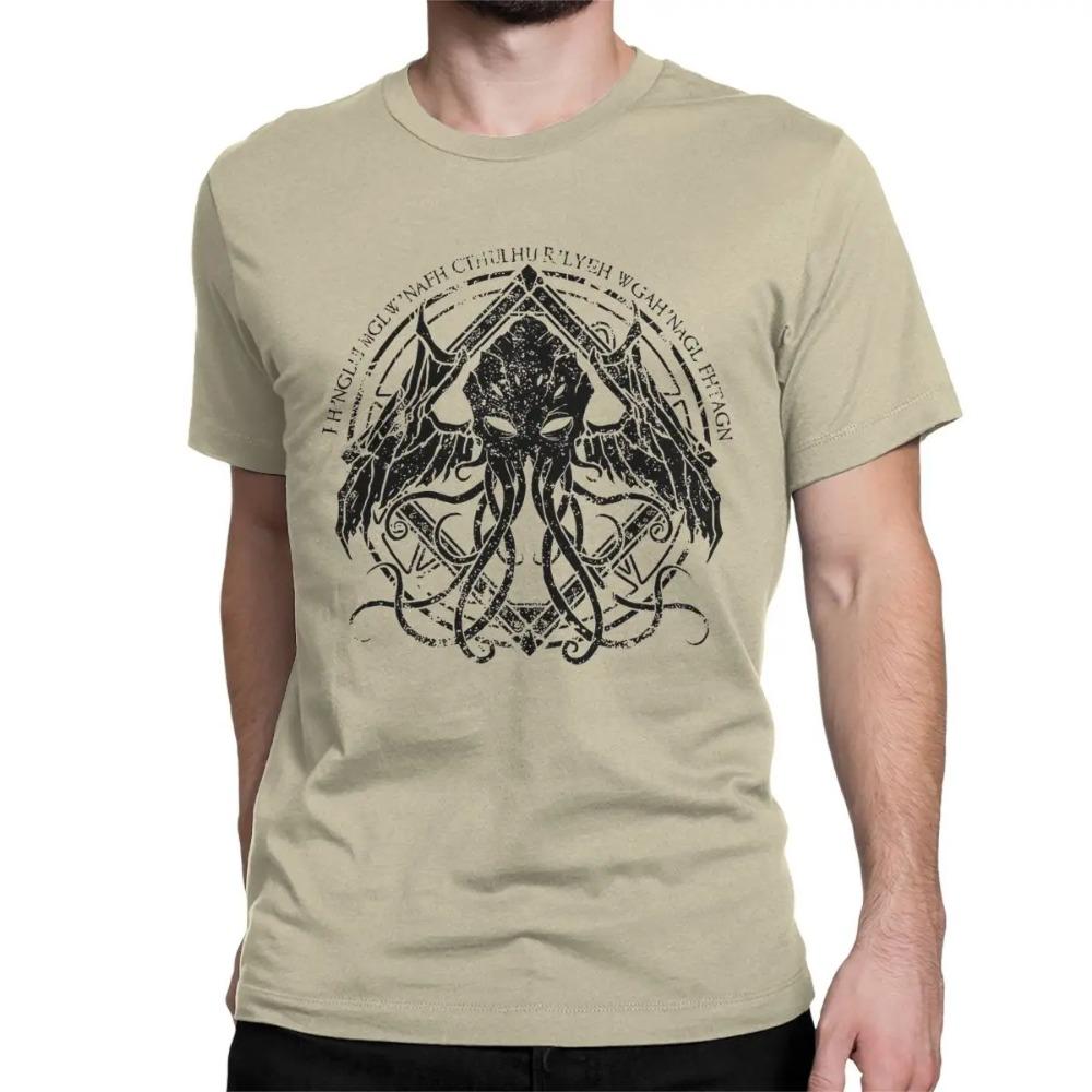 Lovecraft Cthulhu Myth Men's Women's T-shirt Cthulhu Funny T-shirt Short-sleeved Round Neck T-shirt Plus Size Top