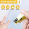 Baby Nail Kit, 4-in-1 Baby Nail Care Set with Cute Case, Baby Nail Clippers, Scissors, Nail File & Tweezers, Baby Manicure Kit