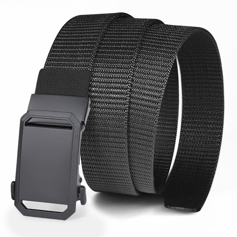 Outdoor Nylon Belt Tactical Toothless Automatic Buckle Belt