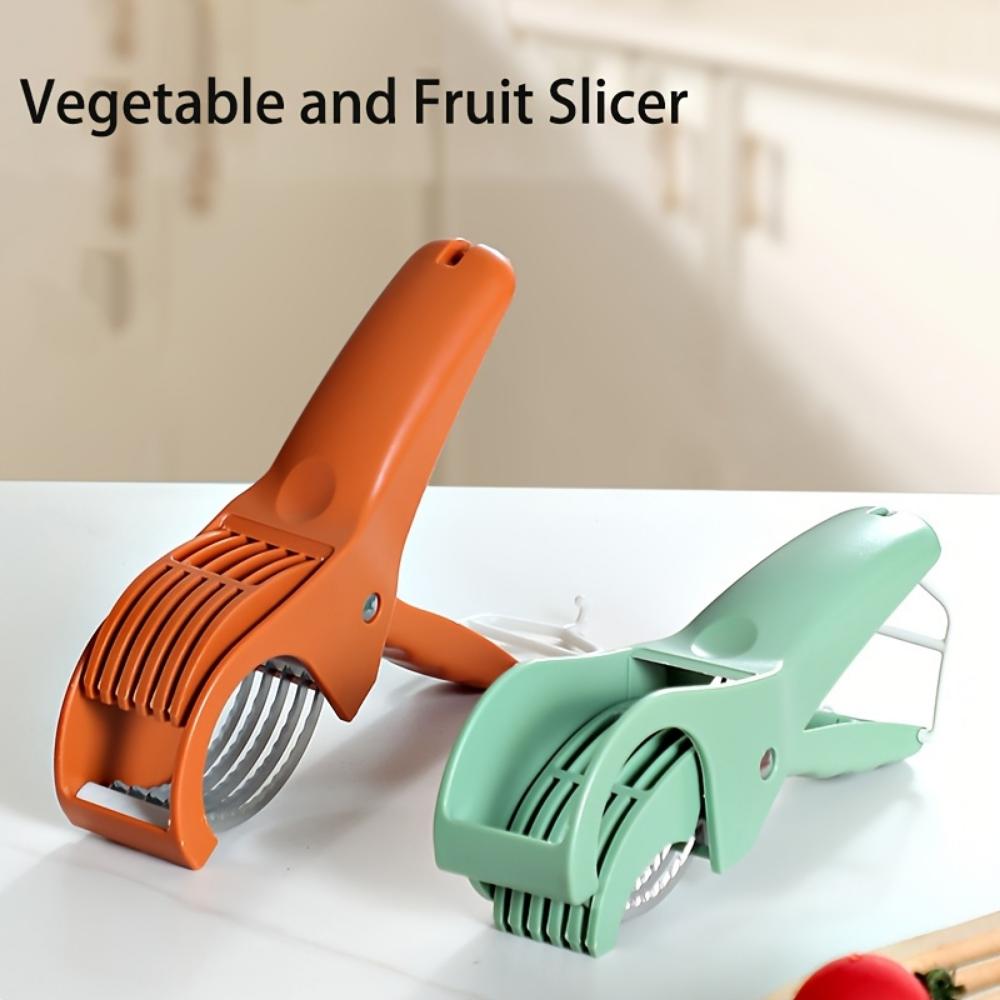 Kitchen Fruit Slicer, Multi-functional Vegetable and Fruit Slicer, Anti-rust Professional BBQ/catering Cucumber Slicer