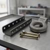 Tow Loop Hitch with Mounting Plate Metal Hardware Wear Resistant