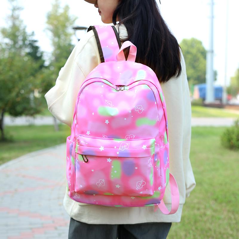 College Student Three-piece Set Student Schoolbag Casual Backpack