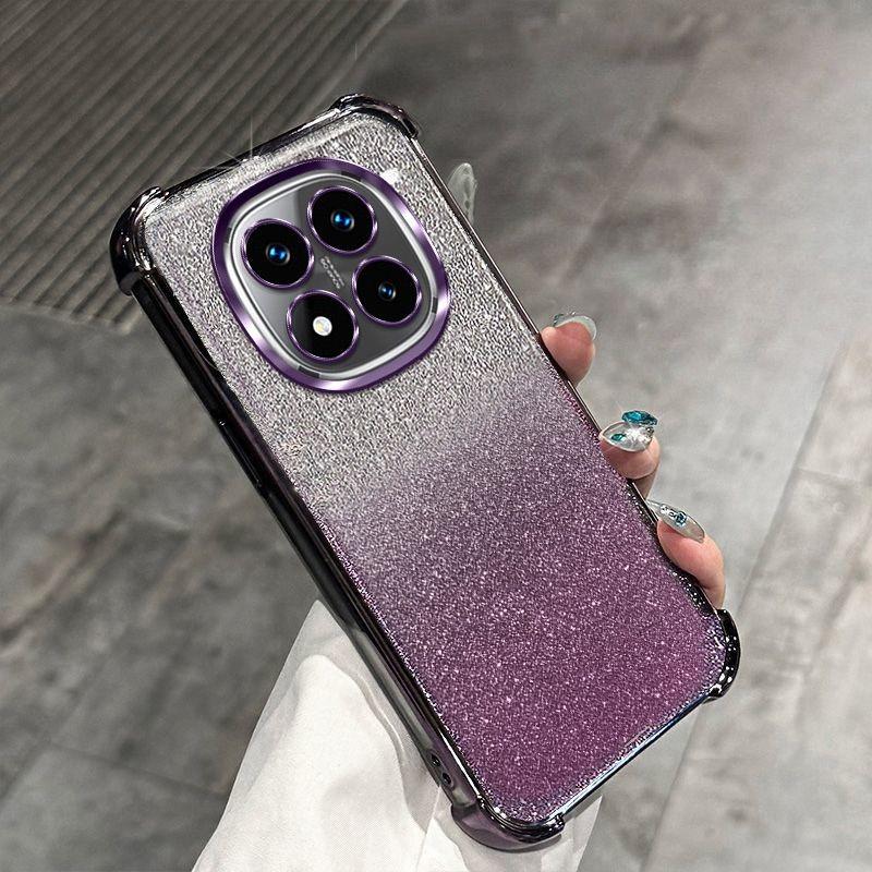 Luxury Glitter Plating Shockproof Phone Case For Xiaomi Redmi Note 14 15 Pro Plus 15 15C 14C 14S 4G 5G Soft Silicone Back Cover