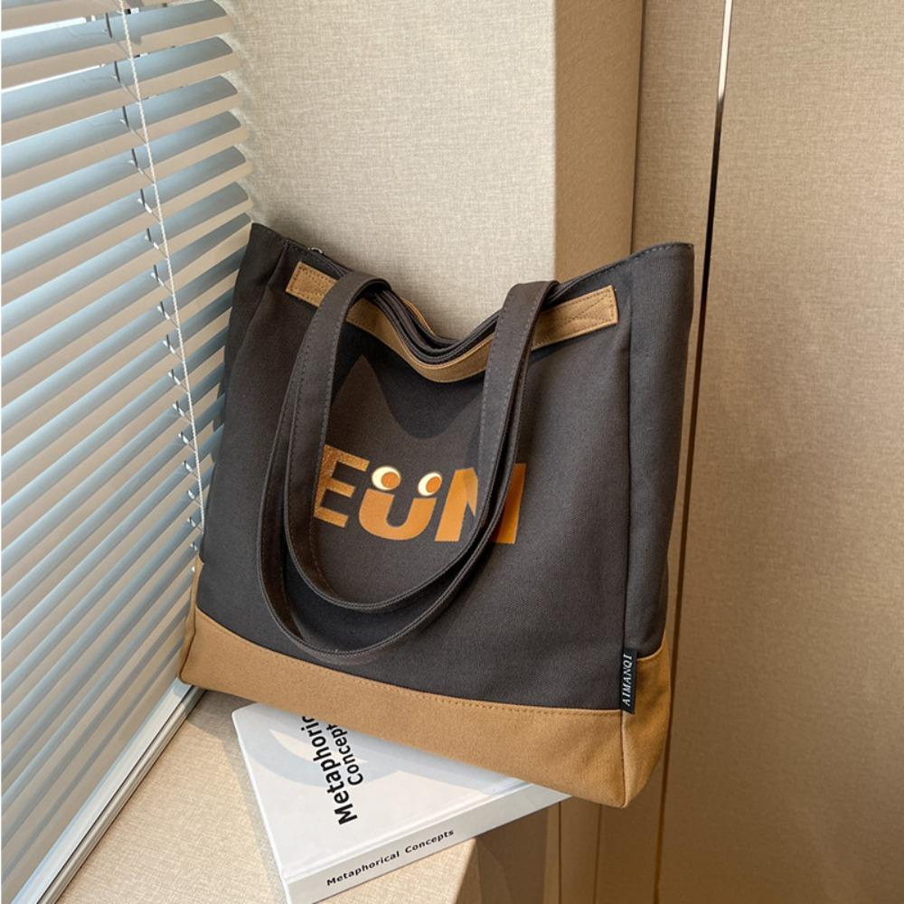 Versatile Canvas Tote Bag Cross-body School Bag Underarm Bag Messenger Bag  School