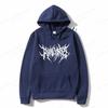 Felpa con Cappuccio Gotica Uomo Donna Felpe alla Moda Autunno Inverno Pile Streetwear Top