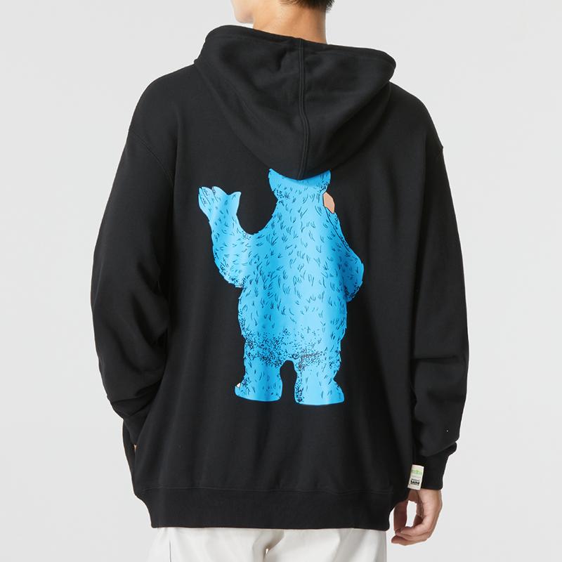 Adidas Neo Cartoon Print Sports Casual Pullover Sweatshirt Men Sweatshirt Black HM9946