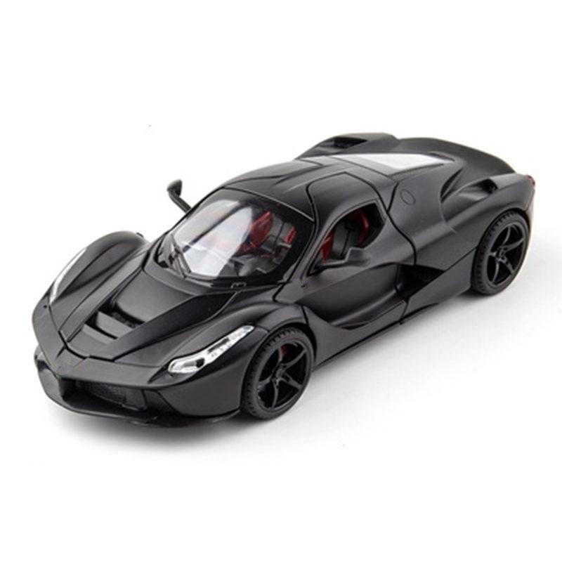 AAYG1 1:24 Laferraris Alloy Sports Car Model Diecasts Metal Toy Racing Vehicles Car Model Simulation Sound Light Collection Kids Gifts