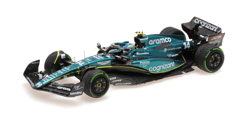 Minichamps Scale Aston Martin Aramco Cognizant F1 Team AMR23 2023 F1 Dutch Grand Prix 2nd Place Alonso 1/43 #14 F. [Resin]