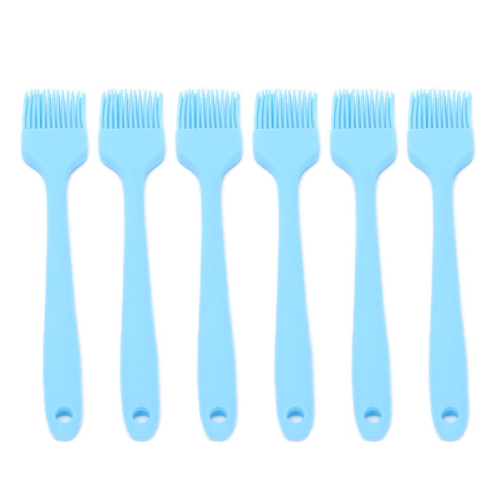 6 Pcs Cooking Brush Silicone Basting Pastry Brushes for BBQ Grill Baking Kitchen Cooking
