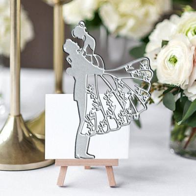 San Valentino Coppia Fustelle in Metallo Taglio DIY Arti Mestieri Scrapbooking Matrimonio Decorazione Biglietto di Auguri Acciaio al Carbonio Modelli per Goffratura Stencil