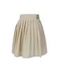 MACKY Marine Pleated Skirt Beige