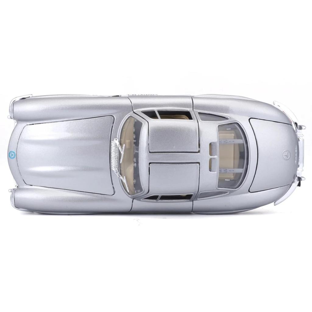 Bburago 1/24 Scale Mercedes-Benz 300 SL 1954 Silver / Diecast Model Car, Finished Model, 18-22023 SL [Parallel Import]