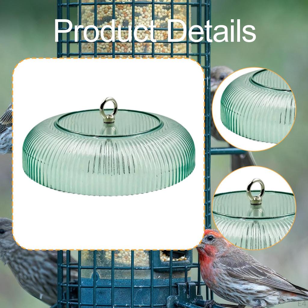 Baffle for Bird Feeders 9.84'' Yard Easy to Clean Dome Cover Weather Protective