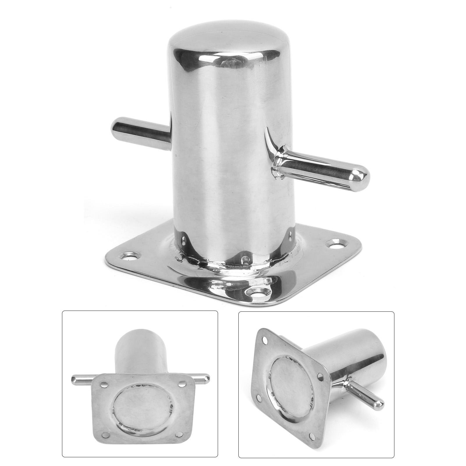 

316 Stainless Steel Single Mooring Bitt Heavy Duty Cross Bollard Cleat Marine Hardware Accessories90MM