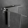 Stainless Steel Bathroom Towel Rack Nail Free Toilet Towel Bar Multifunctional Folding Shower Storage Rack Chrome Towel Ring