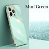 6D Casing For APPle iPhone 15 Pro Max Fundas 14 Plus 11 13 12 Mini 14Pro 15Pro 15Plus Solid Color Plating Phone Case Soft Cover