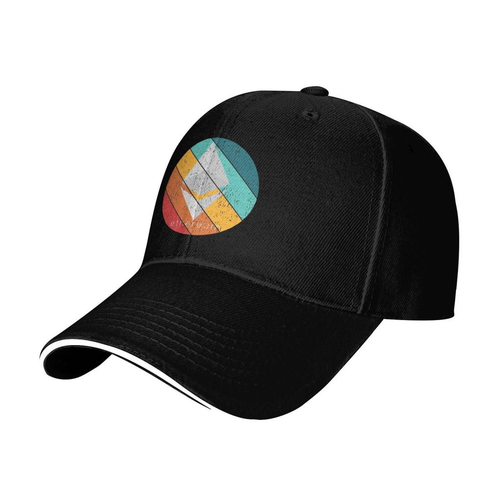 Dark Ethereum Cryptocurrency Sunset Baseball Caps Snapback Baseball Hats Breathable Casual Casquette Outdoor for Men And Women