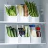 Open Front Storage Box Multifunctional Desktop Organizer Fridge Container for Vegetable Food