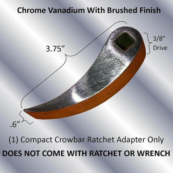 1/2Pcs Crowbar Adapter Head Heavy-Duty Lifting Tool Hardened Open-end Wrench Heavy-Duty Crowbar