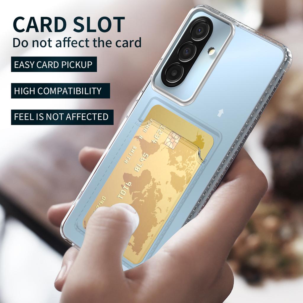 Klarer Kartenhalter Modisches Case für Samsung Galaxy A57 5G S26 Ultra A37 A16 A56 A36 A17 A55 A35 A15 S25 Plus S23 S24 FE