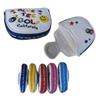 BLUE TEE GOLF California Mallet Putter Cover, SMAILE & PINBALL (Navy/White)
