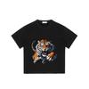 Tiger Graphic T Shirt Black Tiger Animal Print for Casual Wear