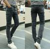 Schwarze Skinny Jeans im Slim Fit für Herren – Stretch, trendiger koreanischer Stil, schmutzabweisende Freizeithose für Frühling und Herbst