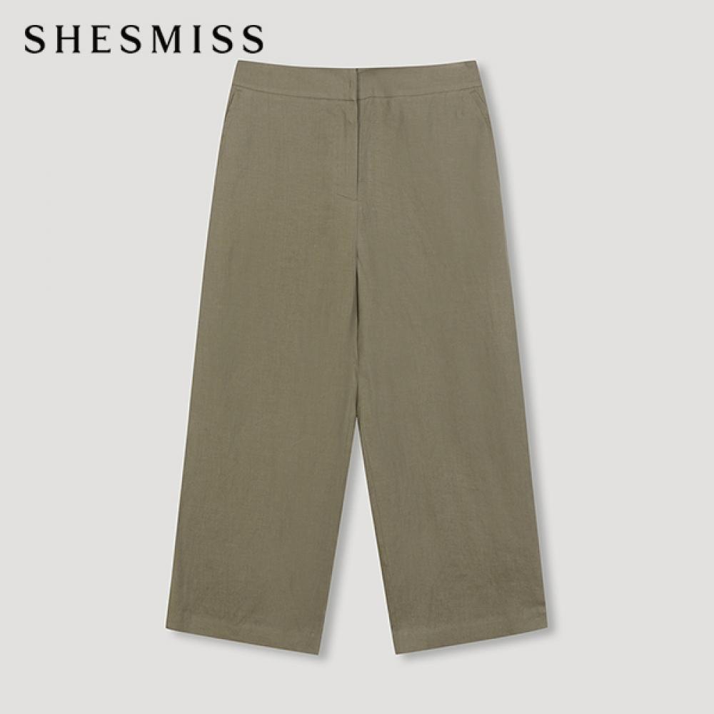 

She S miSS Linen Wide pantS SwwSln22170 Kh Khaki/55