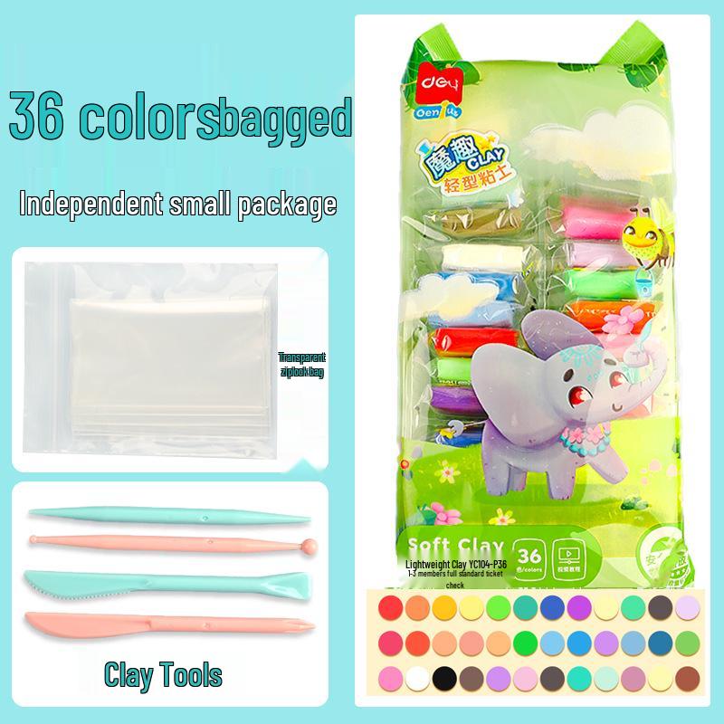 24-Color Food-Grade Playdough for Kids: Safe Light Clay for Kindergarten Modeling