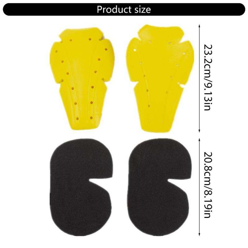Protective Motorcycle Ridings Gear Set Detachable Hip & Knee Guards Motorbike Safe Trousers Padding Simple Installation