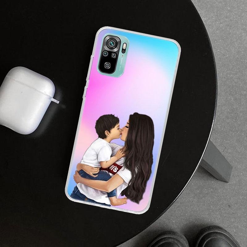 Woman Fashion Girl Super Mom Baby Phone Case Cover for Xiaomi Redmi Note 15 14 13 12 11 Pro Plus 14S 12S 11S 11T 11E 10S 10 Cust