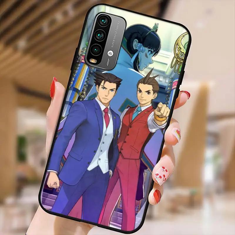 Ace Attorney Game Phone Case For Xiaomi9 10 11PRO LITE Redmi NOTE7 8 9 10A PRO K40 Poco3 Shell