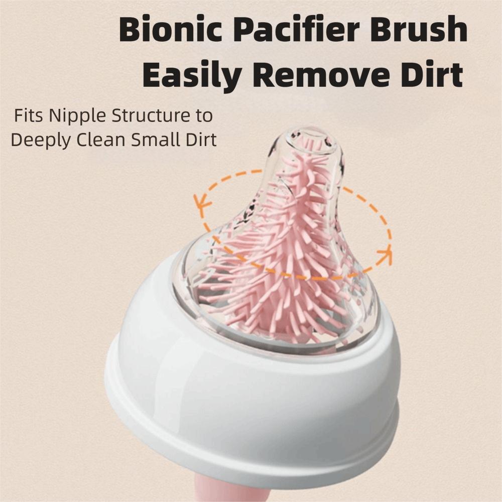 Travel Size Bottle Cleaning Brush Set Compact Milk Bottle Brush Kit  Kitchen Use