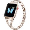 Damen Diamant Armband für Apple Watch Armband Serie 10 9 8 7 SE Verstellbares Metallarmband 49/45/44/40/38mm Band