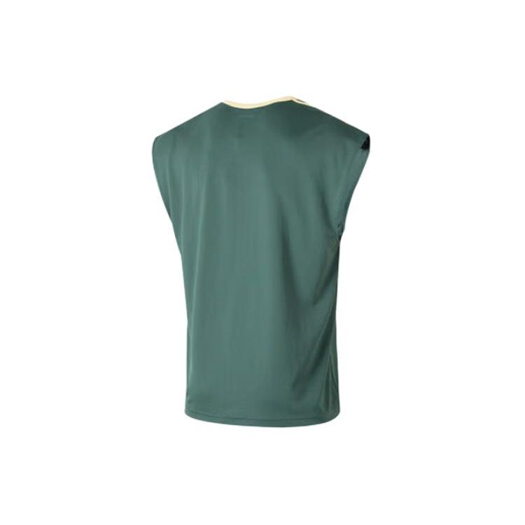 Adidas Logo Print Round Neck Sleeveless Tank Top Men Tops Teal-Green IN2574