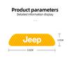 Cup Holders 4Pcs Car Safety Warning Stickers Night Reflection Mark Decals For Jeep Grand Cherokee Wrangler JK Gladiator Compass