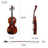 M MBAT 4/4 Violin Semi-Handmade Violin with Premium Spruce Panel & Solid Maple Back Violin for Students Intermediates Beginner