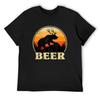 Bär Hirsch Lustig Bier Retro Vintage St. Patricks Day T-Shirt
