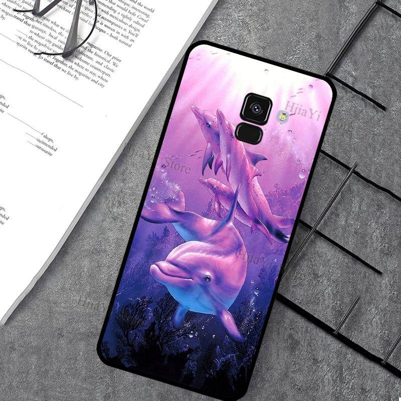 Ocean Dolphin Phone Case For Samsung J7 J5 J3 J1 2016 A3 A5 2017 J4 J6 Plus J8 A7 A8 A9 2018 Case Cover